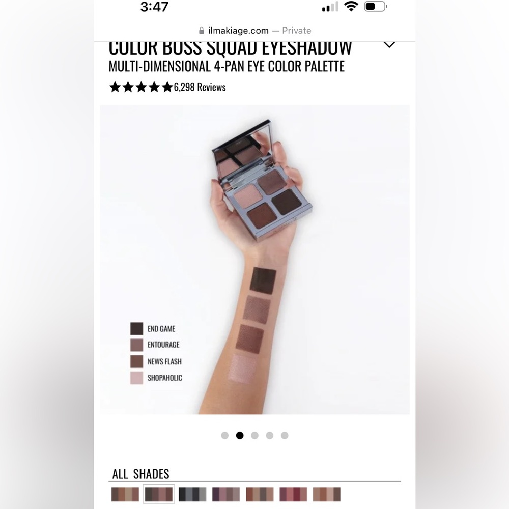 IL MAKIAGE color boss squad 4 pan eyeshadow palette.